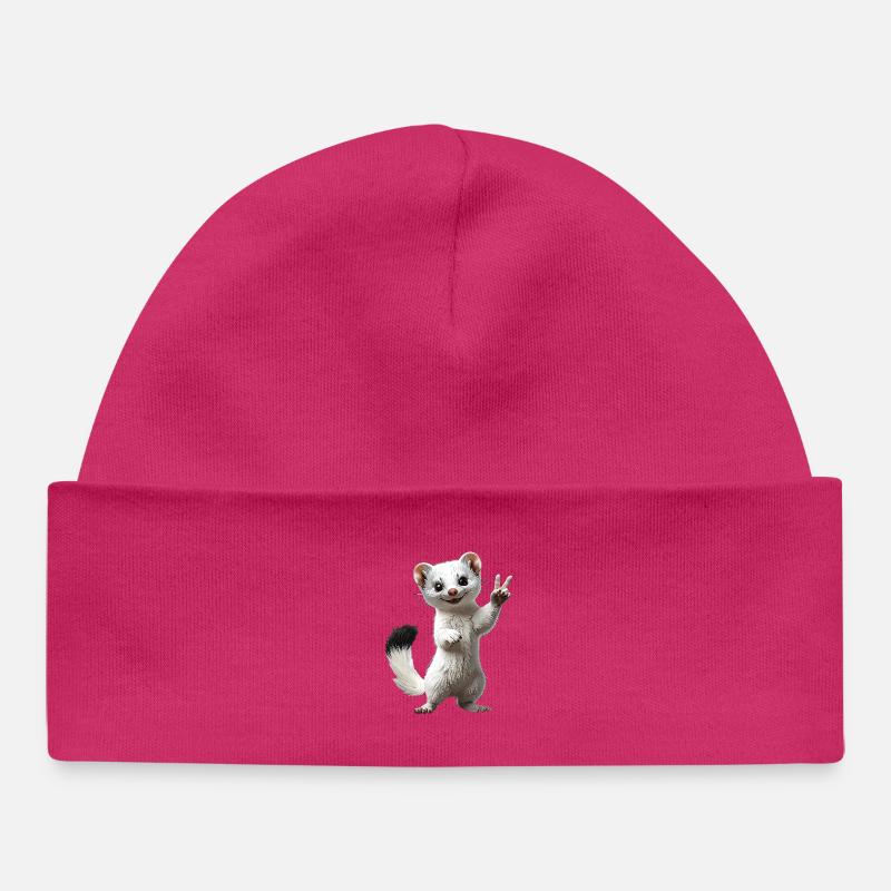 hermine - Bonnet bébé bio - hot pink