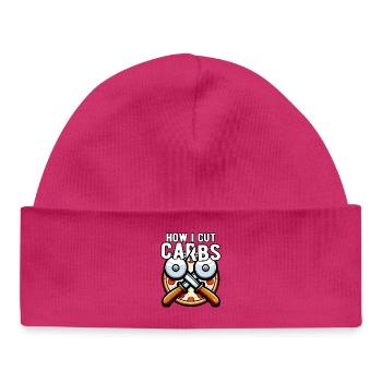 Comment j’ai réduit les glucides pizza diète drôle - Bonnet bébé bio - hot pink - Devant