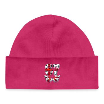 Funny Soccer 67 Meme for Boys Kids 67 T Shirt, 6 7 - Bonnet bébé bio - hot pink - Devant