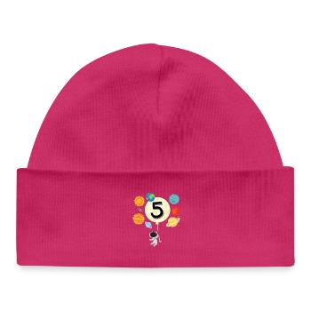 Five Planet Balloon Adventure - Baby Organic Beanie - hot pink - Front