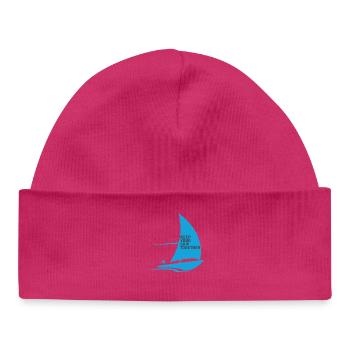 Regatta Sailing Shirt Sailboat Yacht Sailing Crew - Baby Organic Beanie - hot pink - Front