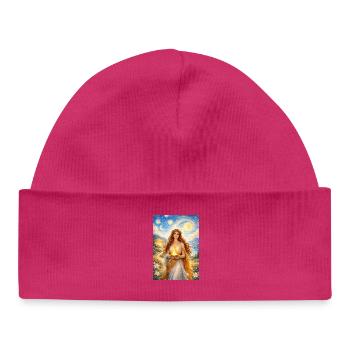 Hestia Starry Night - Baby Organic Beanie - hot pink - Front
