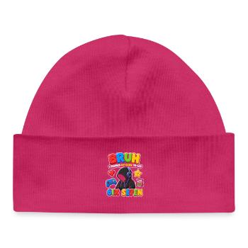 Bruh 6ix Se7en Gaming Vibe - Baby Organic Mütze - hot Pink - Vorne