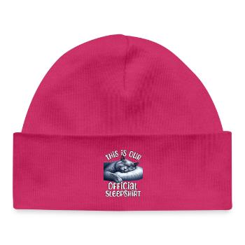 Chemise de nuit bleue russe pour chat - Bonnet bébé bio - hot pink - Devant