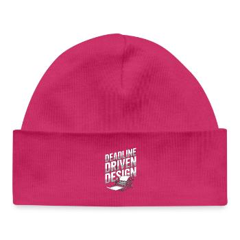 Print Designer Deadline Driven Graphic Artist - Baby Organic Beanie - hot pink - Front