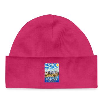 Norfolk Skyline Sternennacht - Baby Organic Mütze - hot Pink - Vorne