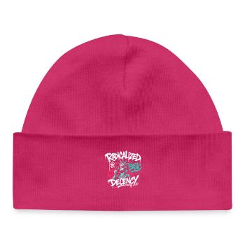 Radikalisierte Basic Decency Graffiti - Baby Organic Mütze - hot Pink - Vorne