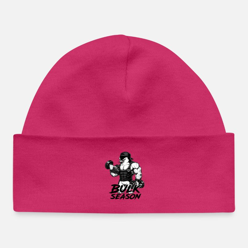 Gymnase de Pengu - Bonnet bébé bio - hot pink