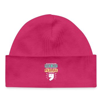 Grammar English Spelling - Baby Organic Beanie - hot pink - Front