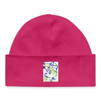 Vibrations estivales Saison estivale Chaleur Soleil Vibes - Bonnet bébé bio - hot pink - Devant