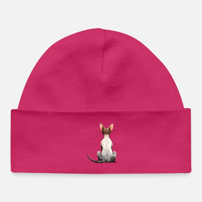 Cornish Rex Katze - Baby Organic Mütze - hot Pink