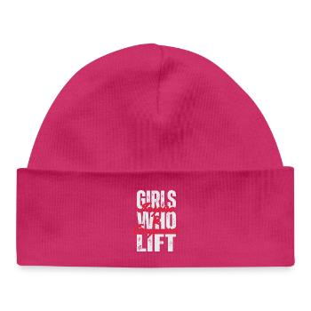 Inspirer et autonomiser les filles - Bonnet bébé bio - hot pink - Devant