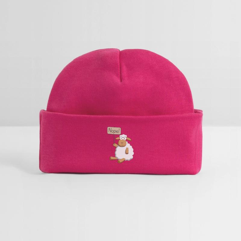 Nope! - protesting sheep Baby Organic Beanie