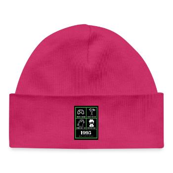 Marvin_T shirt_grün - Baby Organic Beanie - hot pink - Front