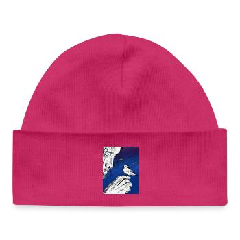 Nummer eins unter dem Mond - Baby Organic Mütze - hot Pink - Vorne