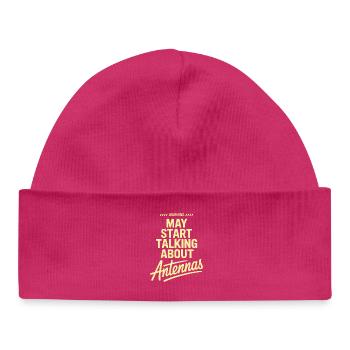 Antennas Talk Tee - Baby Organic Beanie - hot pink - Front