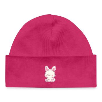 Kawaii bébé Bunny style Kawaii - Bonnet bébé bio - hot pink - Devant