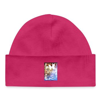 Positive Vibes - Baby Organic Beanie - hot pink - Front