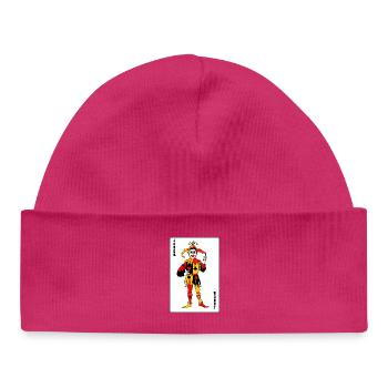 Carte à jouer Joker Couleur - Bonnet bébé bio - hot pink - Devant