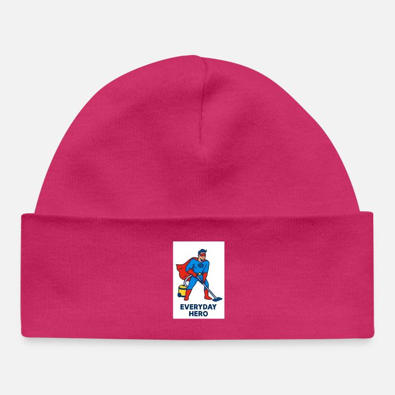 supecleaner2 - Baby Organic Beanie - hot pink