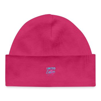 Limitierte Edition Neon Glanz - Baby Organic Mütze - hot Pink - Vorne