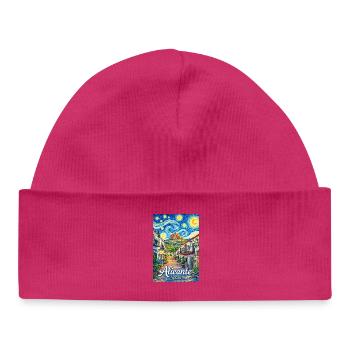 Alicante Spain - Baby Organic Mütze - hot Pink - Vorne