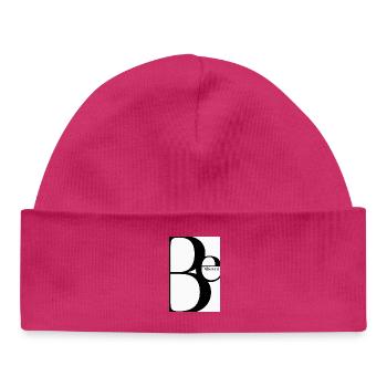 Be Different – Minimalist Typography Design - Baby Organic Mütze - hot Pink - Vorne