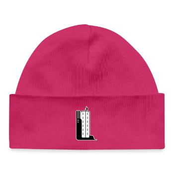 Escargot de bloc - Bonnet bébé bio - hot pink - Devant