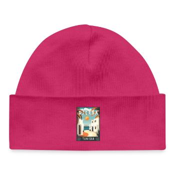 Découvrez la Djerba méditerranéenne en Tunisie - Bonnet bébé bio - hot pink - Devant