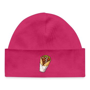 Knuspriges Hähnchen Burrito Wrap - Baby Organic Mütze - hot Pink - Vorne