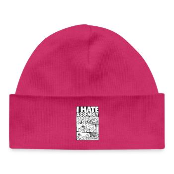 I Hate Assembly Instructions - Baby Organic Beanie - hot pink - Front