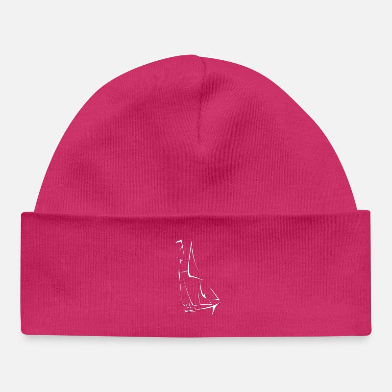 Bateau - Bonnet bébé bio - hot pink