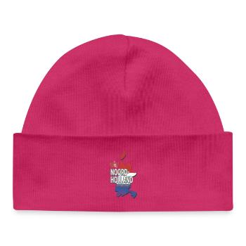 Carte des Pays-Bas de Hollande Souvenir Hollande - Bonnet bébé bio - hot pink - Devant