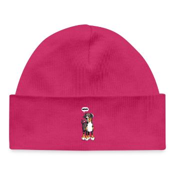 Woof Appenzeller Sennenhund - Baby Organic Mütze - hot Pink - Vorne