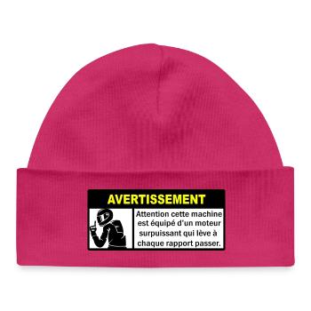 Eindringliche Warnung - Baby Organic Mütze - hot Pink - Vorne