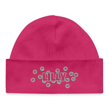 Lustig Lilly - Baby Organic Mütze - hot Pink - Vorne