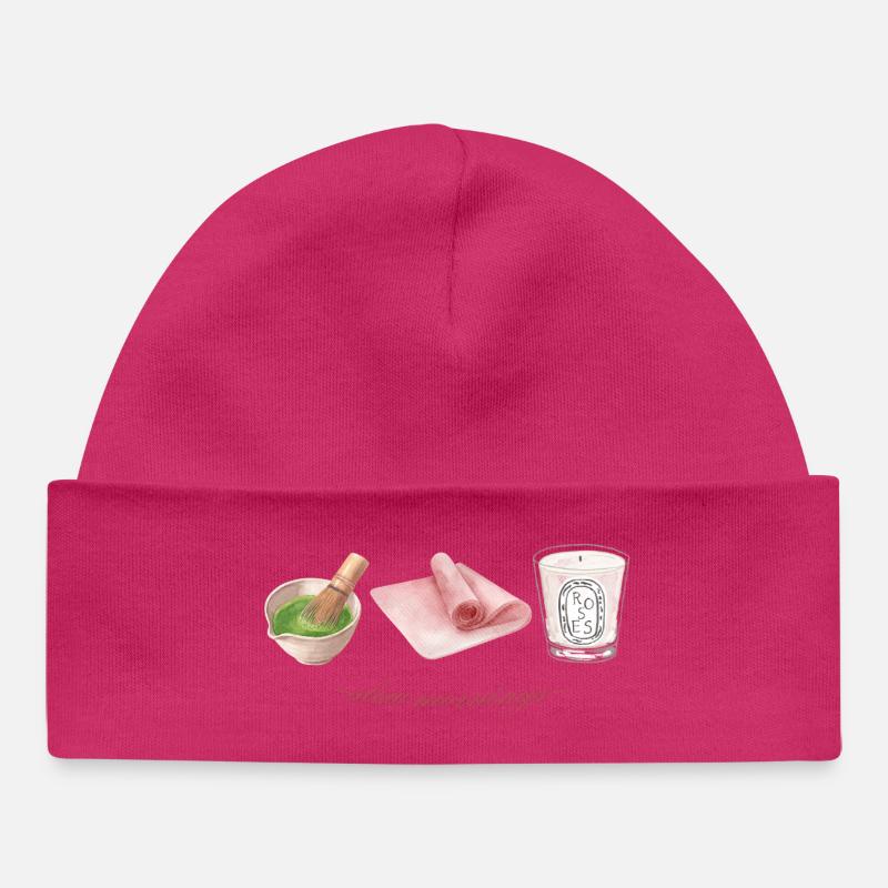 Langsame Morgen - Baby Organic Mütze - hot Pink