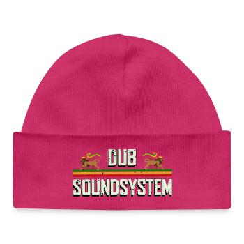 Dub Reggae Soundsystem Party - Baby Organic Mütze - hot Pink - Vorne