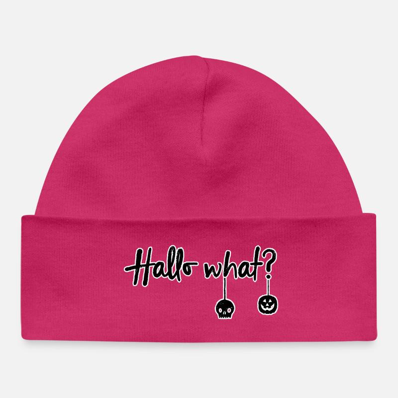 Ironique d’Halloween - Bonnet bébé bio - hot pink