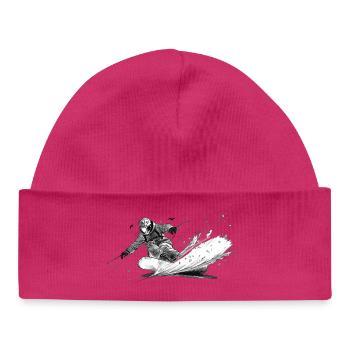 Snowboard - Baby Organic Mütze - hot Pink - Vorne