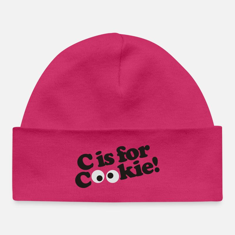 C is for Cookie - Baby Organic Mütze - hot Pink