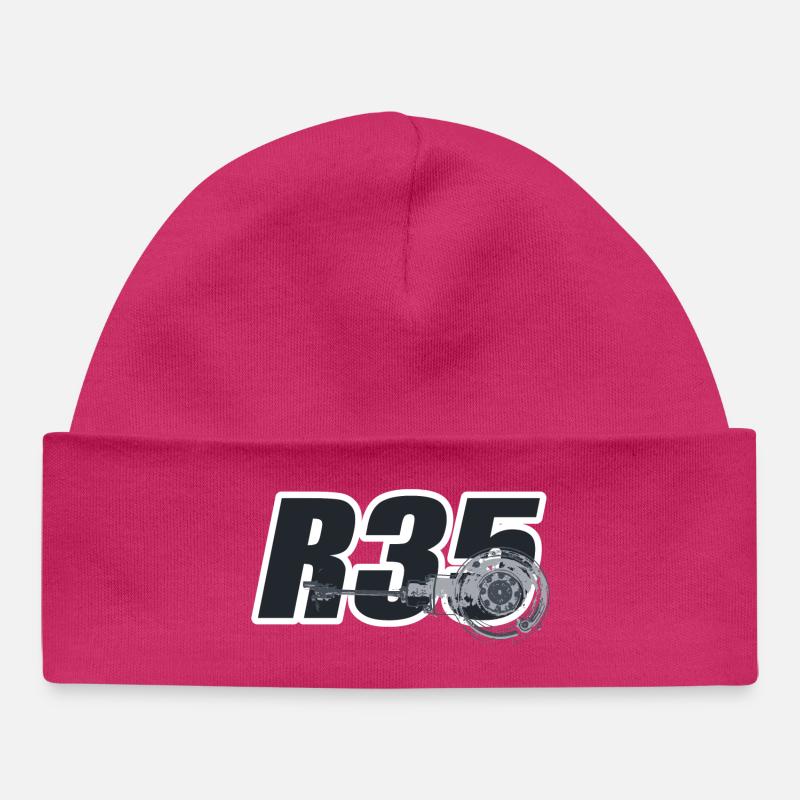 R35 - Baby Organic Beanie - hot pink