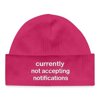 n’accepte actuellement pas les notifications - Bonnet bébé bio - hot pink - Devant