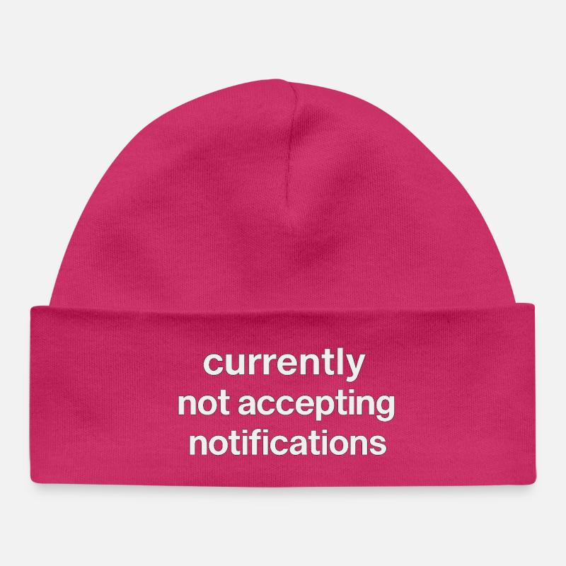 currently not accepting notifications - Baby Organic Beanie - hot pink