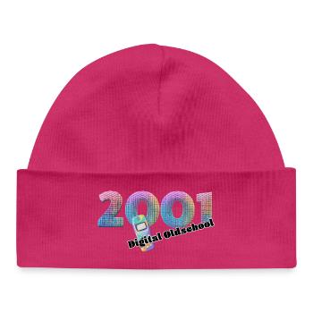 2001 – Früher Mobiler Lifestyle - Baby Organic Mütze - hot Pink - Vorne