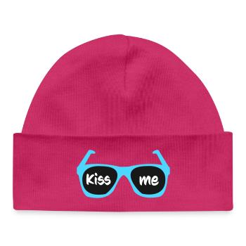kiss_me - Baby Organic Mütze - hot Pink - Vorne