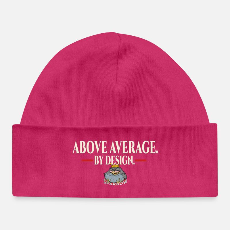Au-dessus - Bonnet bébé bio - hot pink