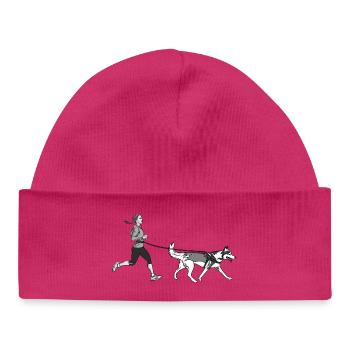 Canicross - Baby Organic Mütze - hot Pink - Vorne
