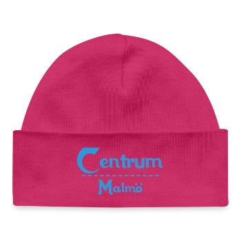 Centrum Malmö – Blue Text Design - Baby Organic Beanie - hot pink - Front