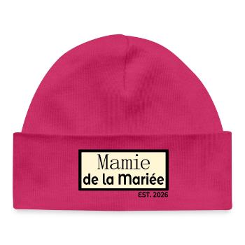 Großmutter der Braut - Baby Organic Mütze - hot Pink - Vorne